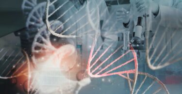 Laboratory scientist handling biologic samples