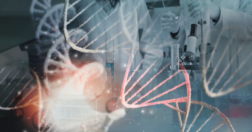 Laboratory scientist handling biologic samples