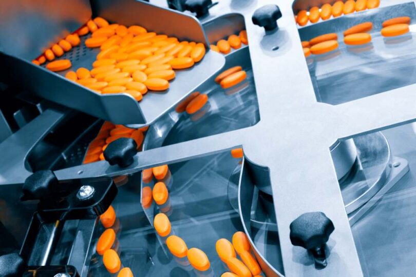Oral GLP-1 therapy tablet manufacturing on pharmaceutical production line