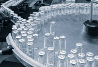 Sanofi acquisition of Dynavax vaccine manufacturing vials on automated production line