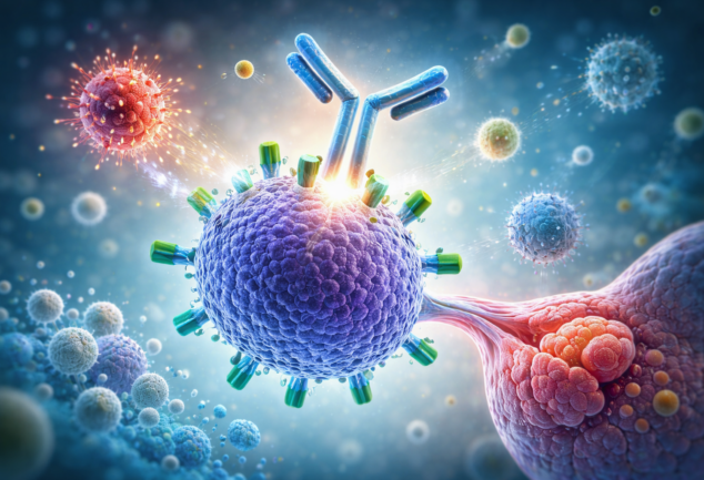 Ianalumab Sjögren’s disease monoclonal antibody immunology illustration