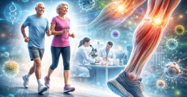 IMM01-STEM Phase 2 study illustration showing muscle function and mobility in older adults