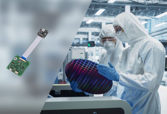 OMRON human detection camera module in cleanroom automation environment