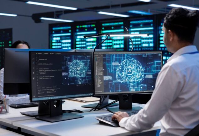 AI drug discovery models analysing molecular research data