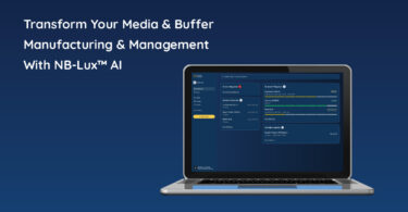 NB-Lux AI digital platform for media and buffer manufacturing management