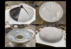 Manufacture of dished-end components for plastic-lined GRP pressure vessels used in pharmaceutical processing applications
