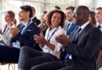 Healthcare professionals attending an educational event representing the ESE Obesity and Endocrinology School