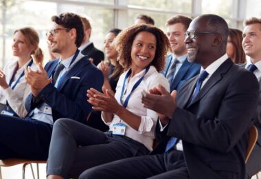 Healthcare professionals attending an educational event representing the ESE Obesity and Endocrinology School